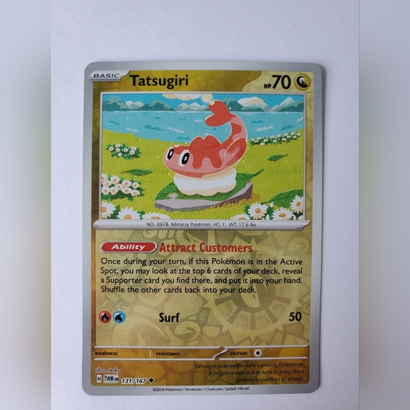 Tatsugiri 131/167 | Twilight Masquerade | Reverse Holo Uncommon | NM | Pokemon - Picture 1 of 5